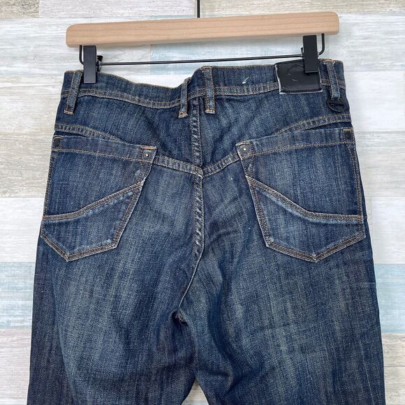 Empyre Skeletor Slim Straight Leg Jeans Dark Wash Stretch Denim Mens 30 30x32 - Picture 5 of 9